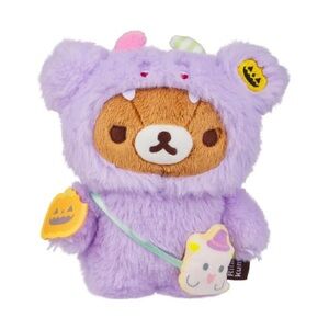 NWT 2022 Halloween San-X Hungry Monster Rilakkuma Kawaii Pastel Goth Plush 7"